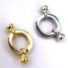Round Silver Spring Clasp