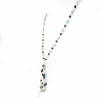 Aventurine, Onyx, and Lilac Agate Necklace