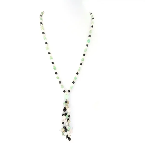 Aventurine, Onyx and Agate Necklace - Image 2