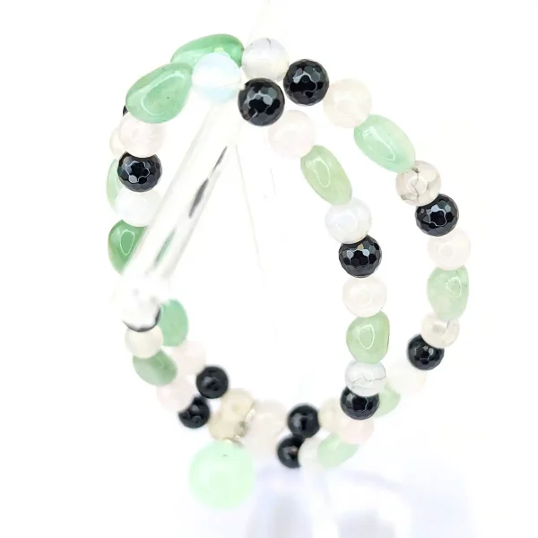 Aventurine, Onyx and Agate Bracelet - Image 5