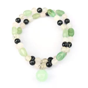Aventurine, Onyx and Agate Bracelet