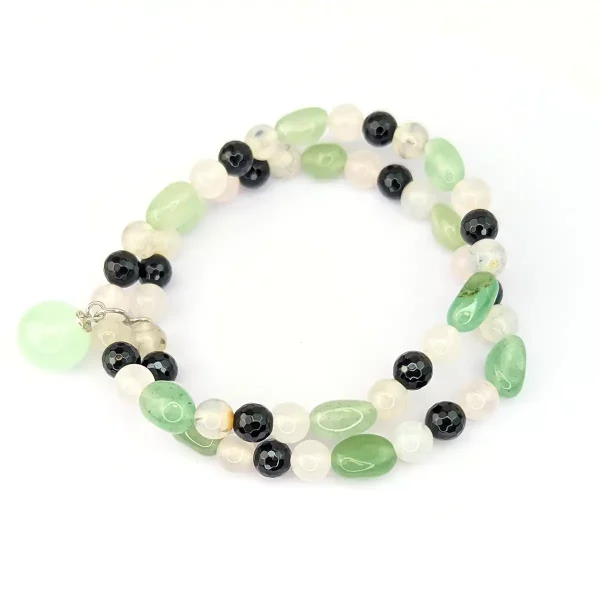Aventurine, Onyx and Agate Bracelet - Image 3