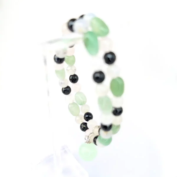 Aventurine, Onyx and Agate Bracelet