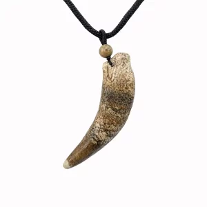 Alternative view of Natural Jasper Dragon Pendant