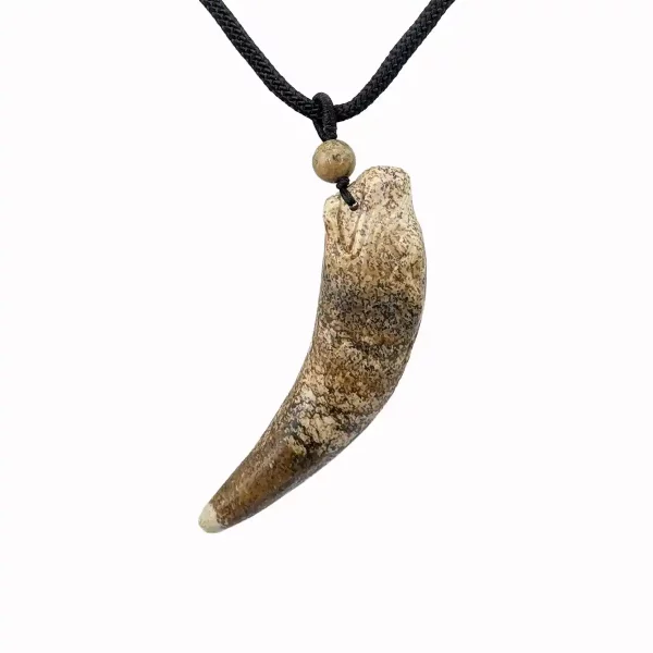 Natural Jasper Dragon Pendant - Image 2