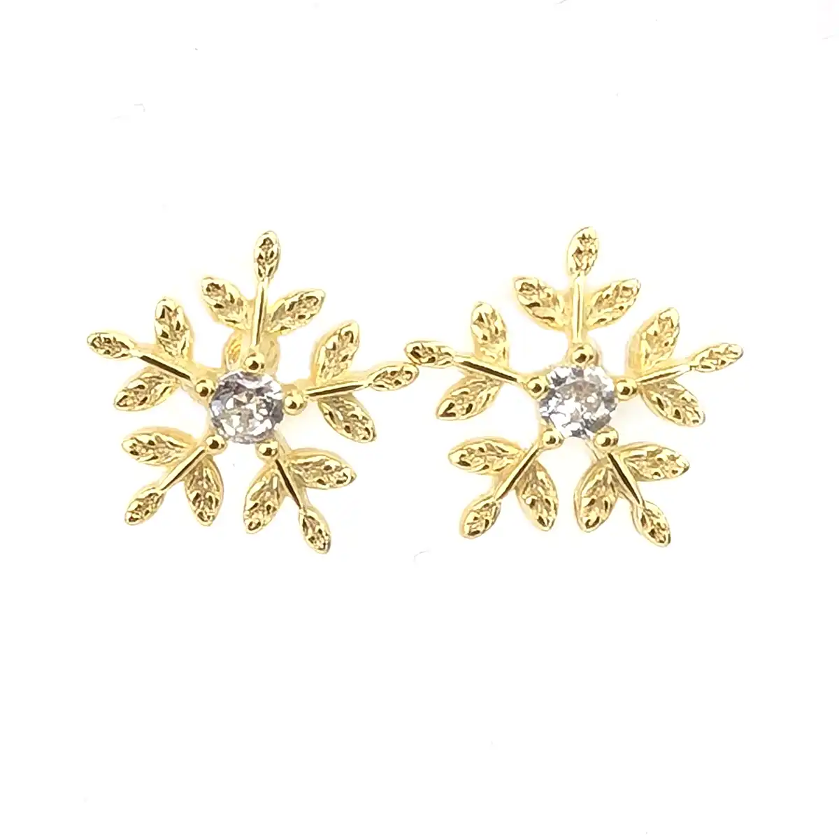 Christmas Earrings - Snowflake - Image 3