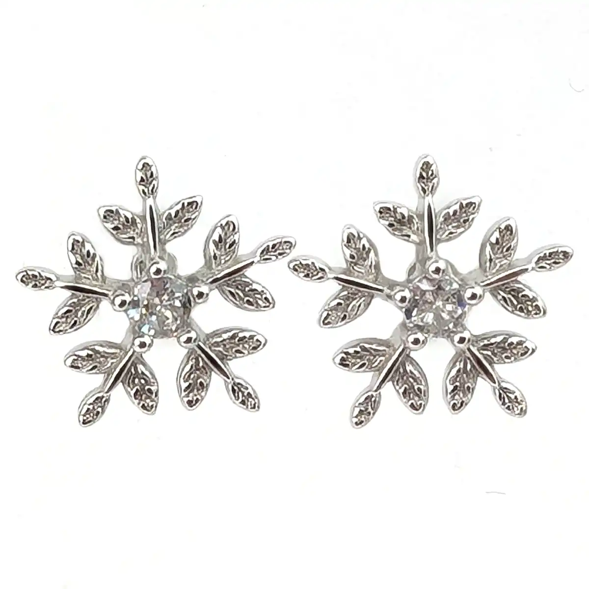 Christmas Earrings - Snowflake - Image 2