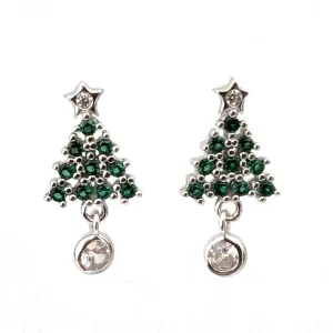 Alternative view of Christmas Earrings - Festive Tree