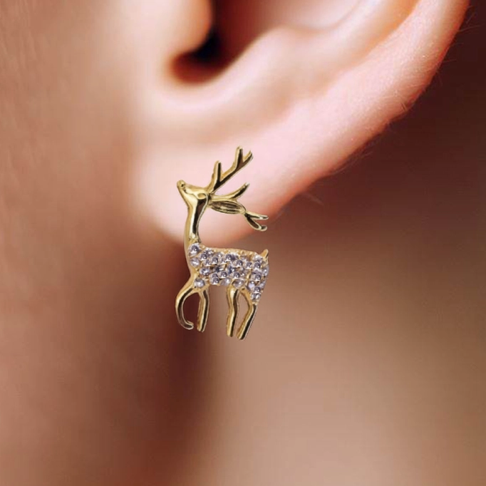 Christmas Earrings - Reindeer - Image 5