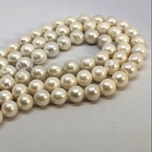 Edison pearl loose string, 10-12 mm, A, graduated, white