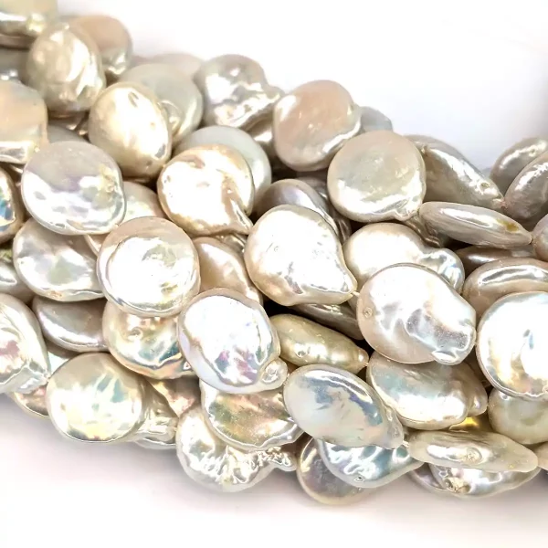 Tailed Coin Pearls with a good Lustre