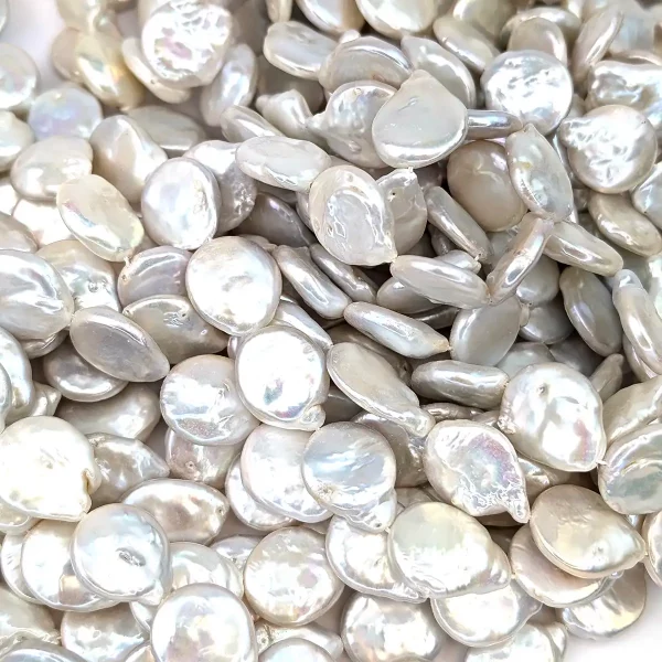 Tailed Coin Pearls with a good Lustre
