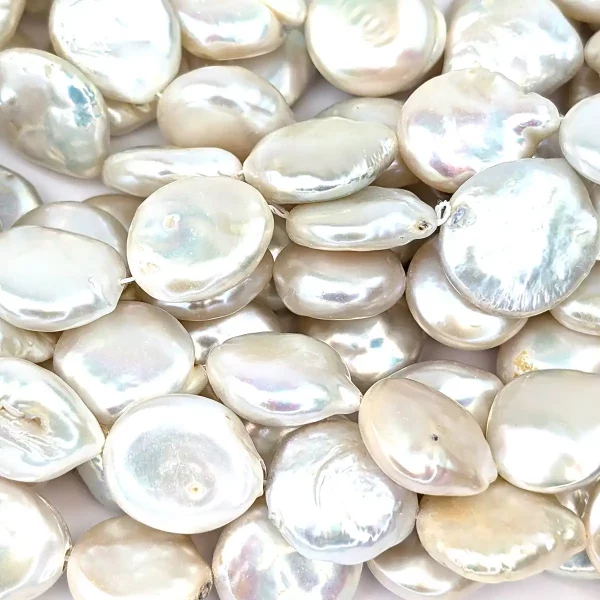 16mm Plump Coin Pearls - Image 3