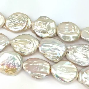 Alternative view of Flat Oval Baroque Coin Pearls