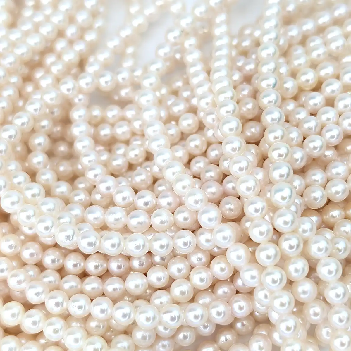 4-4.5mm High-Lustre Round Akoya Pearls - Image 6