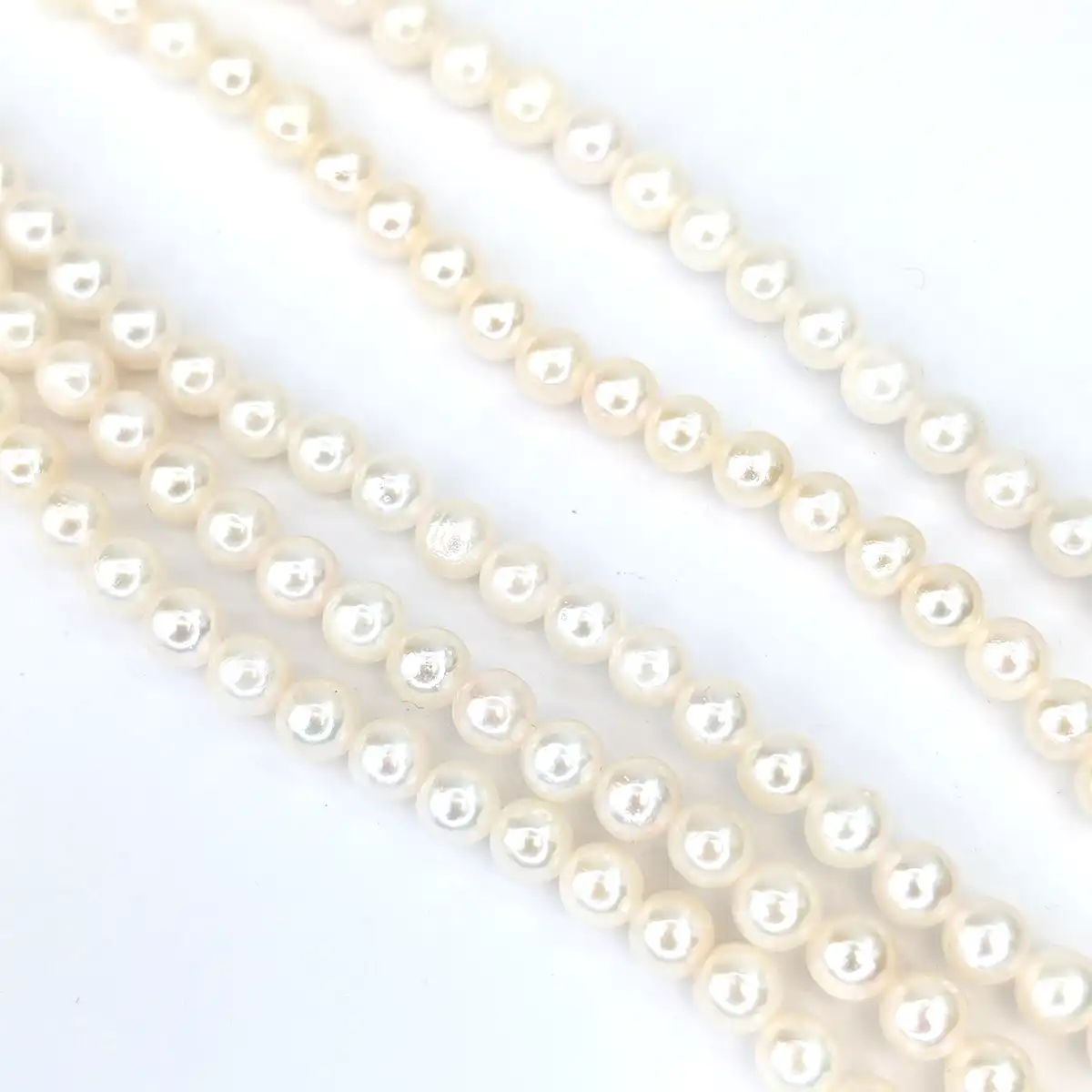 4-4.5mm High-Lustre Round Akoya Pearls - Image 5
