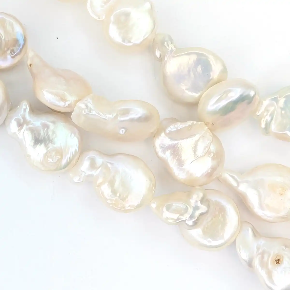 Small Baroque Coin, Mini Fireball Pearls - Image 5