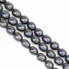 Freshwater Dark Blue Black Pearl String