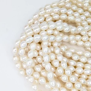 Freshwater White Rice Pearl String