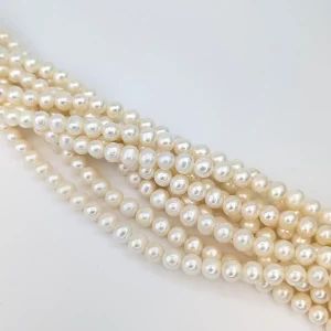 AA Near Round Pearl String - Freshwater 8-9mm