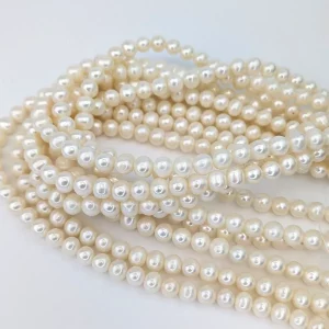 AA Near Round Pearl String - Freshwater 8-9mm
