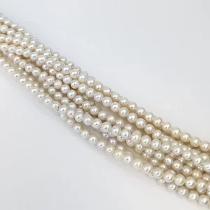 AAA Round Pearls - Freshwater white pearl string 7mm