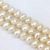 Oval Nugget Pearl String - White Freshwater A+ Grade