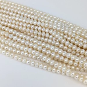 Button Pearl String - White 6mm