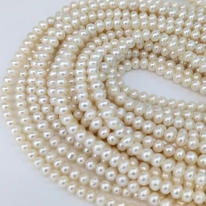 Button Pearl String - White 6mm