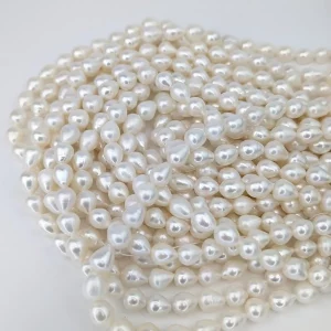 Freshwater Teardrop Rice Pearl String