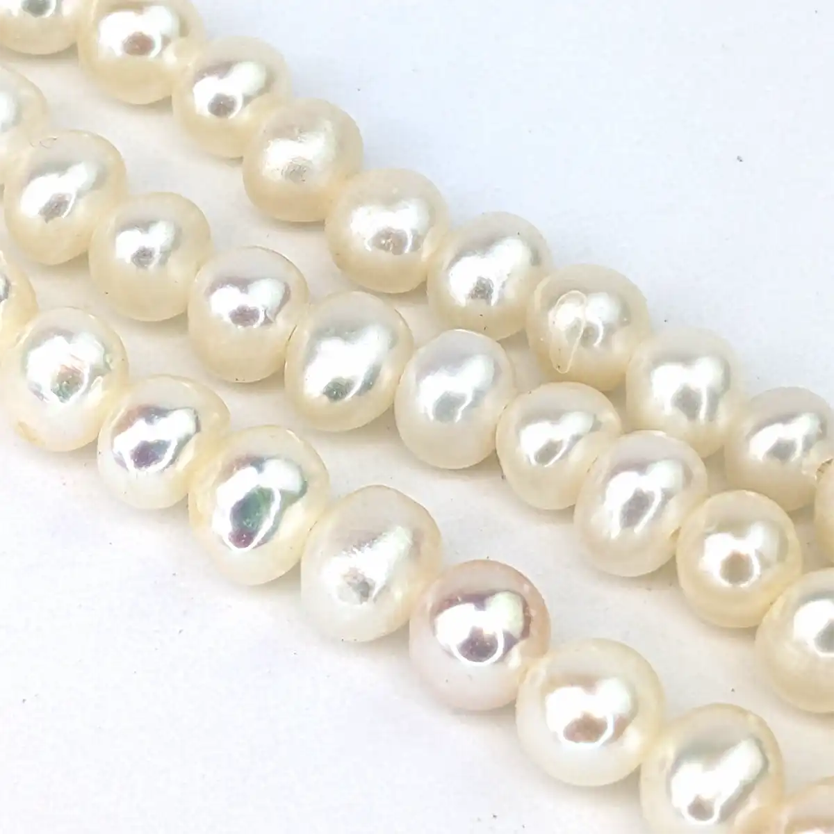 Near Round Pearl String 4.5-5mm