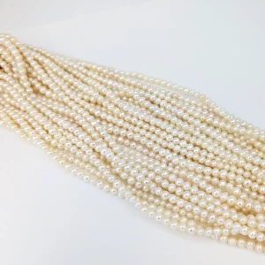 Near Round Pearl String 4.5-5mm