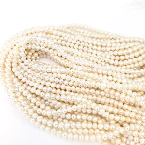 Near Round Pearl String 4.5-5mm