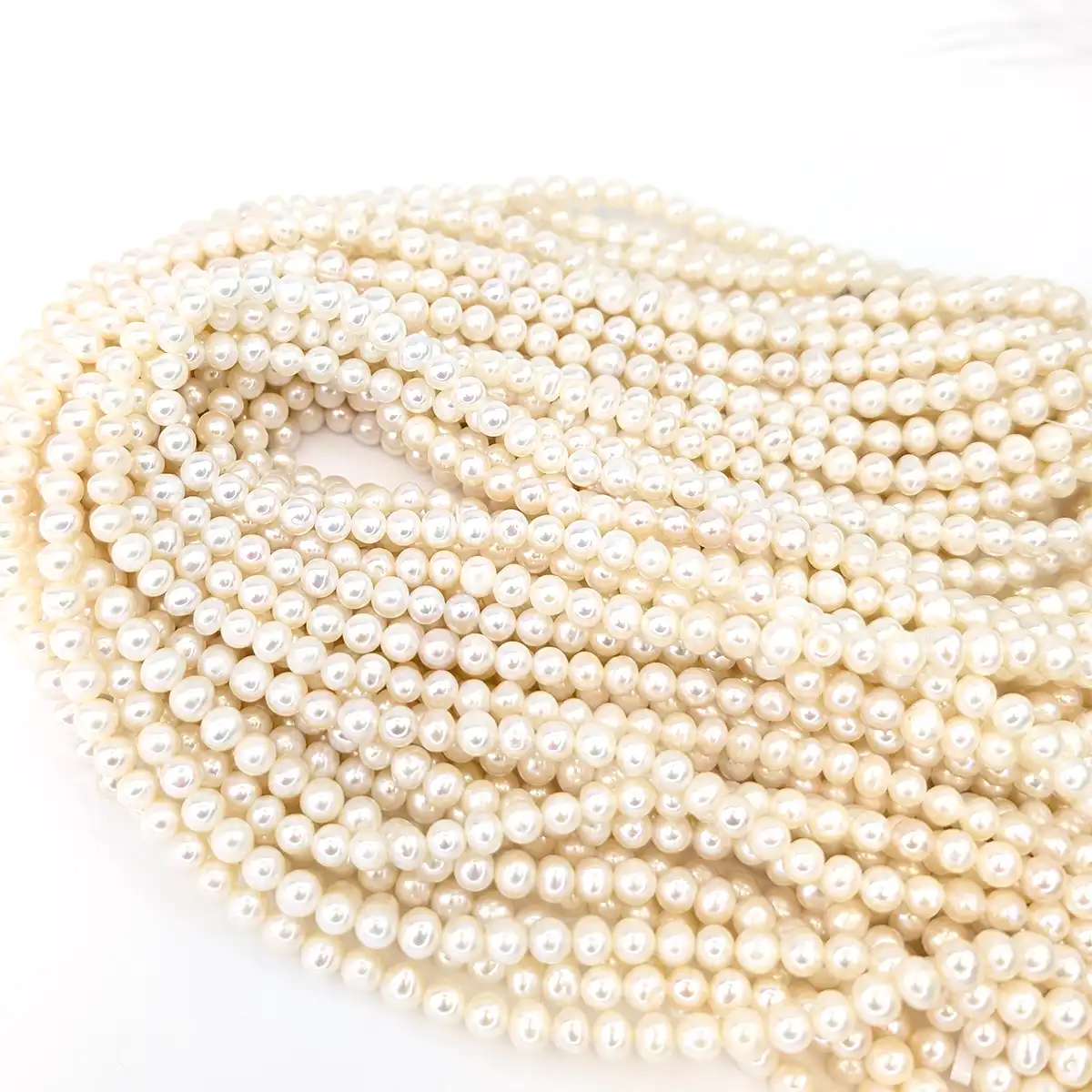 Near Round Pearl String 4.5-5mm