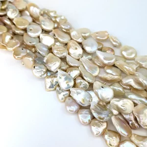 Mis-Shaped Coin Pearl String