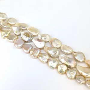 Mis-Shaped Coin Pearl String