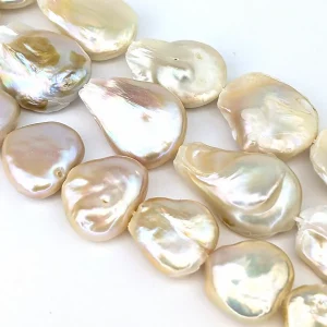 Mis-Shaped Coin Pearl String