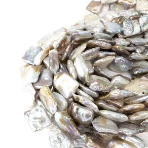 Oblong Pearl String - Freshwater 20x20mm