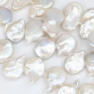 Freshwater Coin Pearls - side drilled