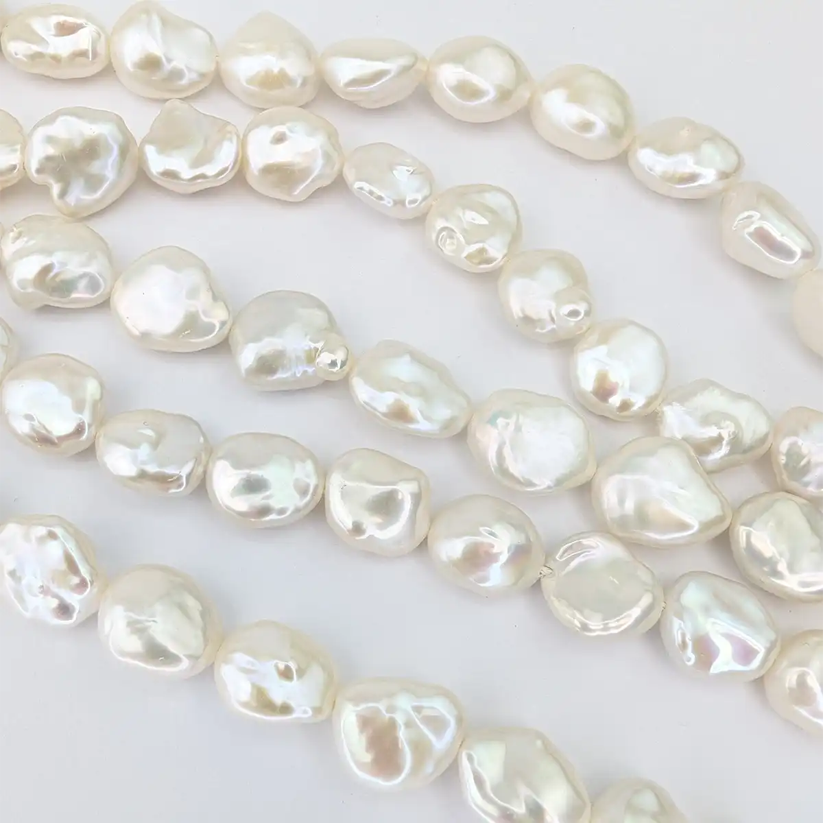 Gorgeous 'Fat' Keshi Pearls - Image 4