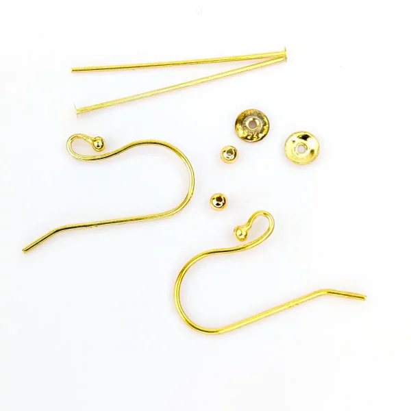 Drop Earring Making Kit - Gold