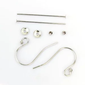 Drop Earring Making Kit - Silver