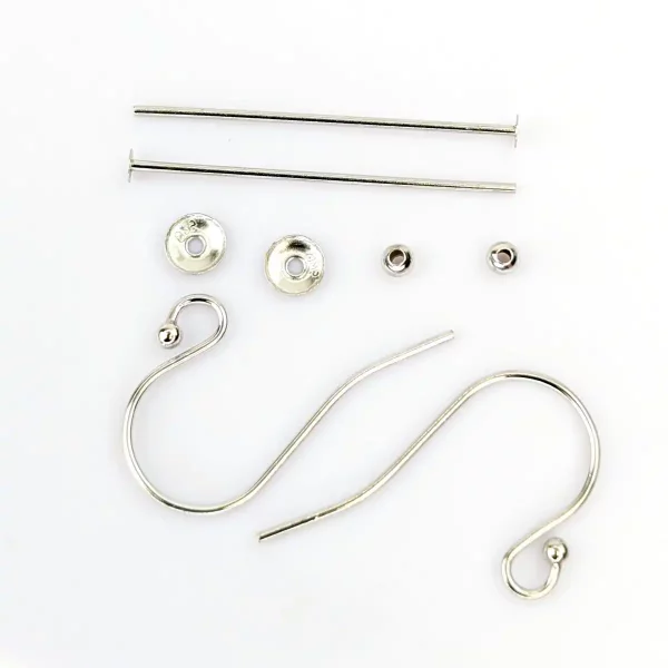 Drop Earring Making Kit - Silver
