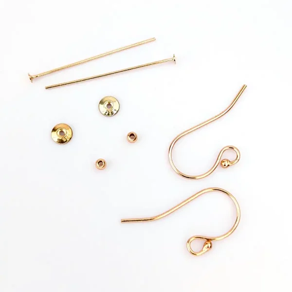 Drop Earring Making Kit - Rose Gold