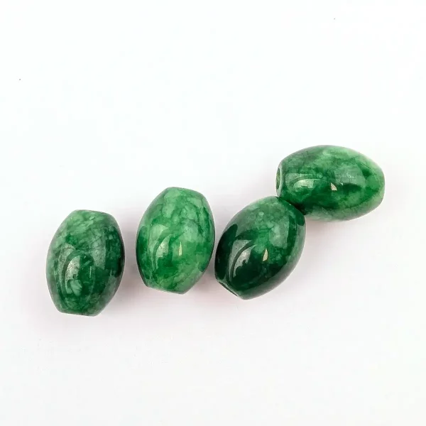 Jade Barrel Beads