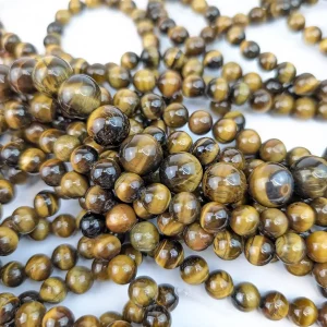 Round Tiger’s Eye Beads