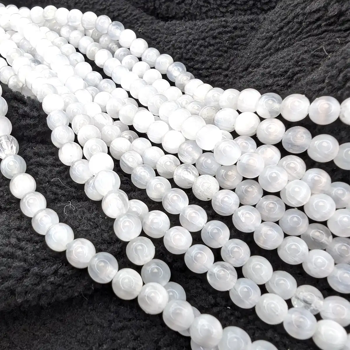 Gorgeous White Selenite Beads, 4 Sizes - Image 13
