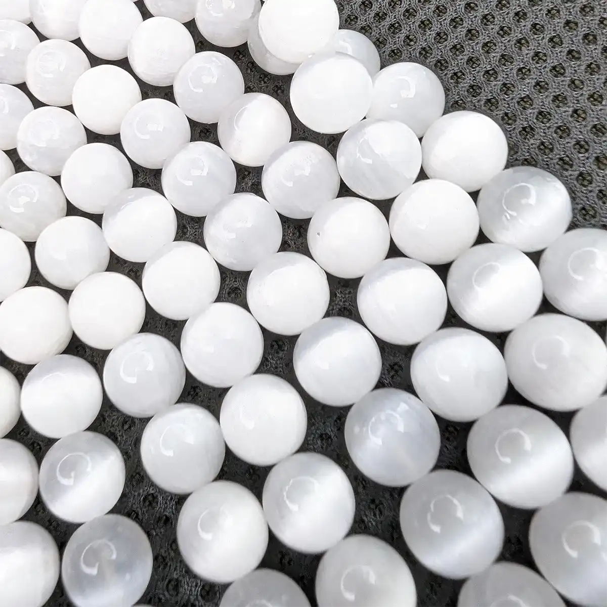 Gorgeous White Selenite Beads, 4 Sizes - Image 3