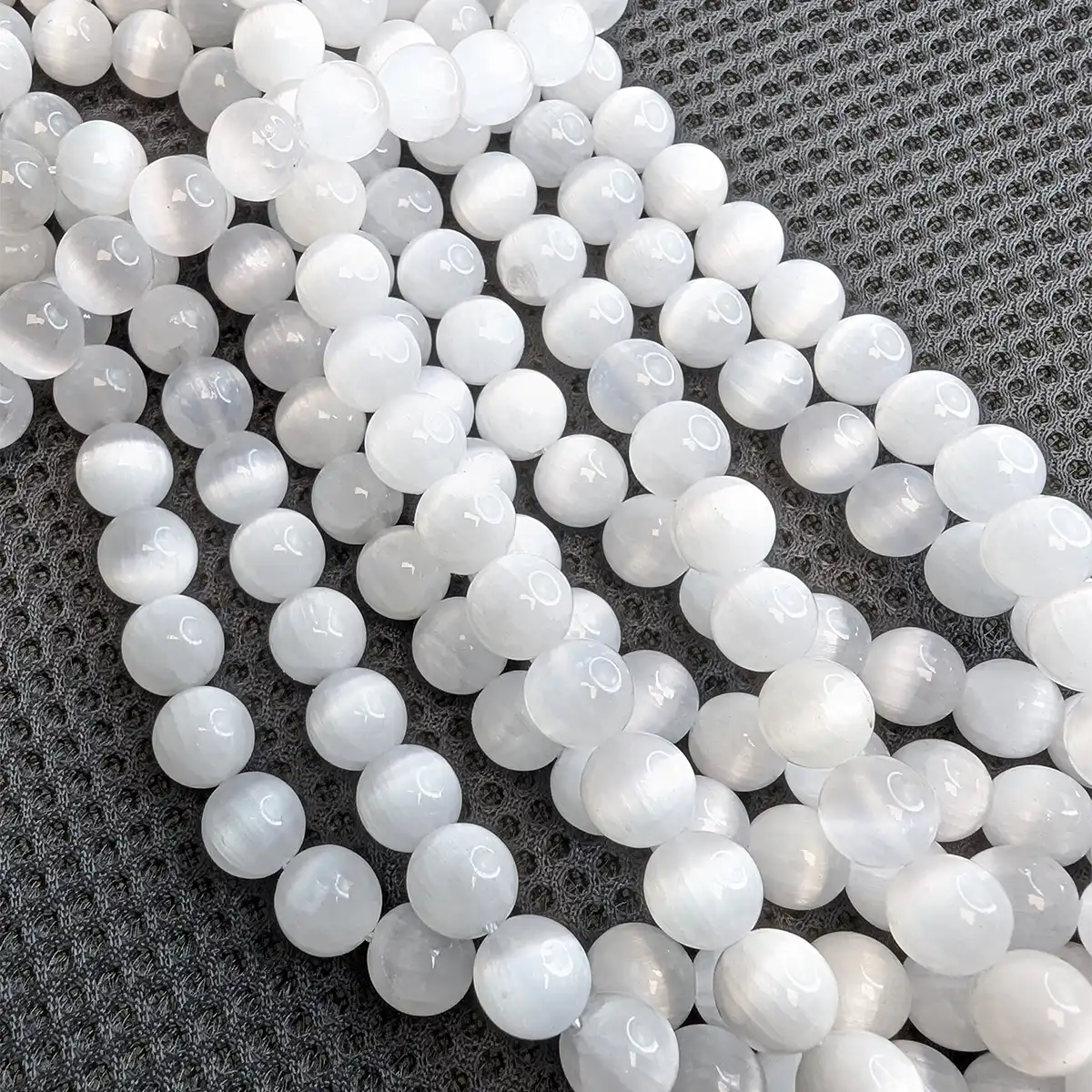 Gorgeous White Selenite Beads, 4 Sizes - Image 10