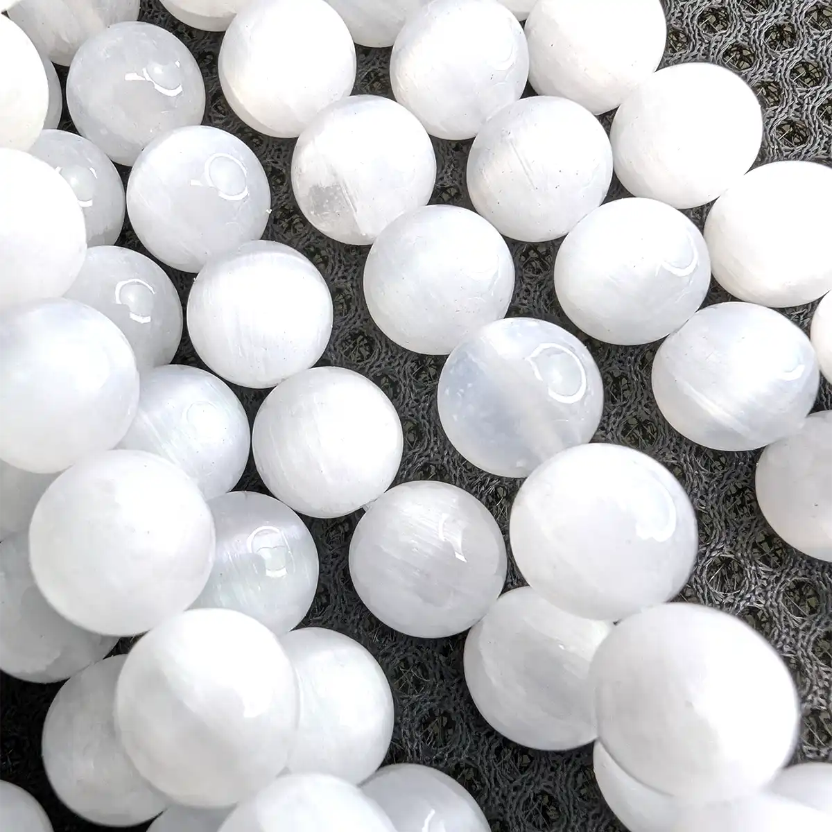 Gorgeous White Selenite Beads, 4 Sizes - Image 9